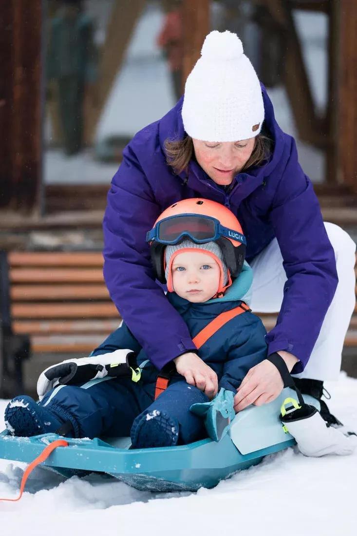 GREY Warm Baby Ski Suit - 500 Warm, No Color, large image number 7