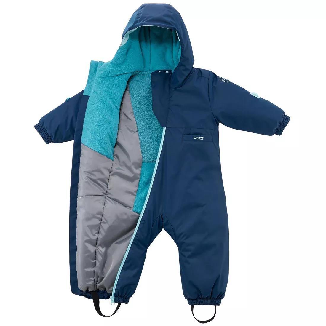 GREY Warm Baby Ski Suit - 500 Warm, No Color, large image number 14