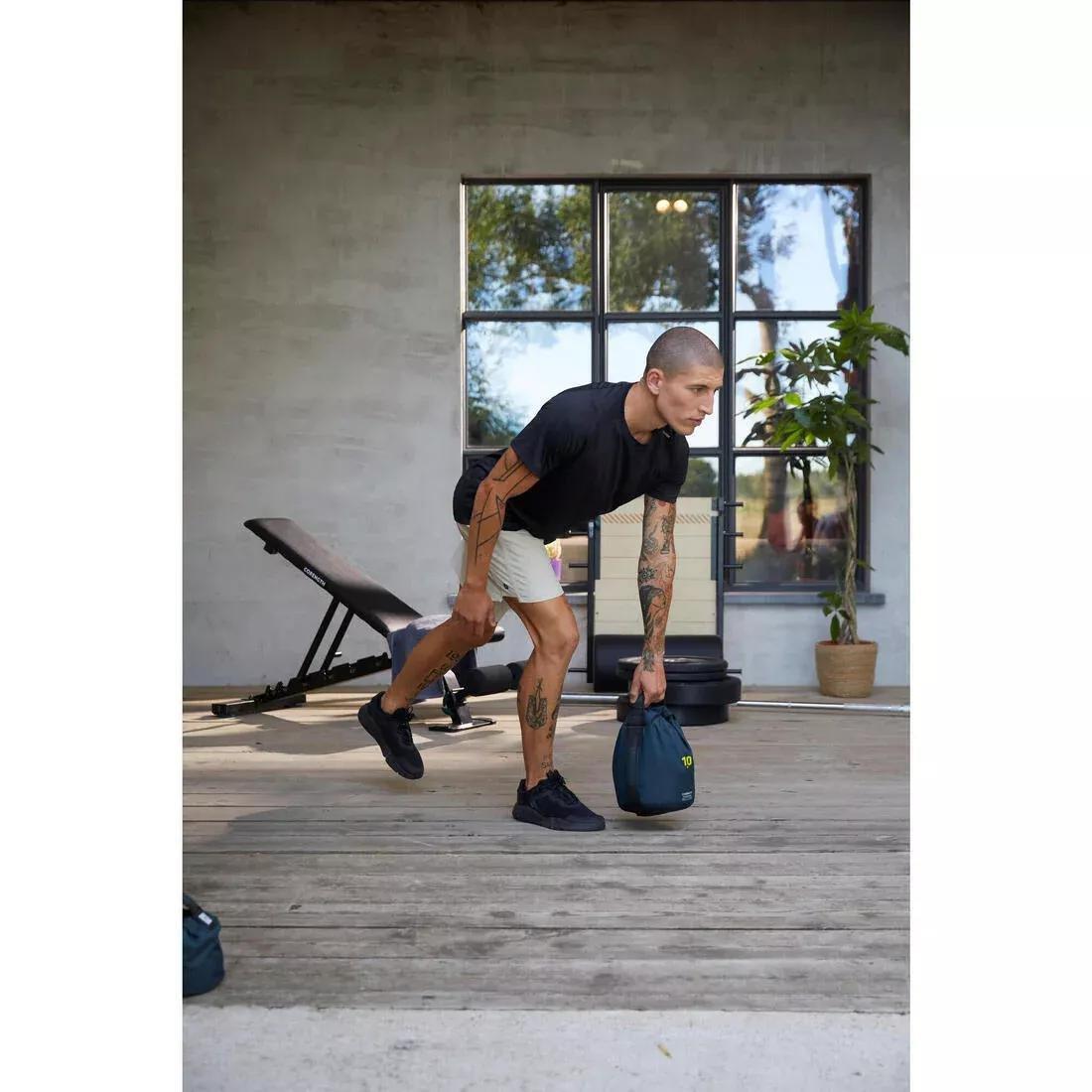 Cross-Training Weighted Bag / Soft Kettlebell - 5 Kg, Blue Grey, No Color, large image number 2