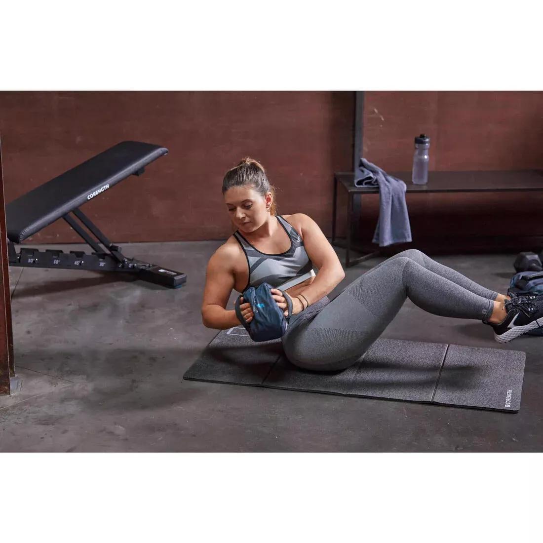 Cross-Training Weighted Bag / Soft Kettlebell - 5 Kg, Blue Grey, No Color, large image number 13