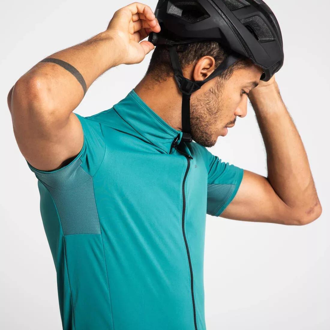 Unisex Short-Sleeved Road Cycling Jersey - Rc500 Gradient, Green, , large image number 0