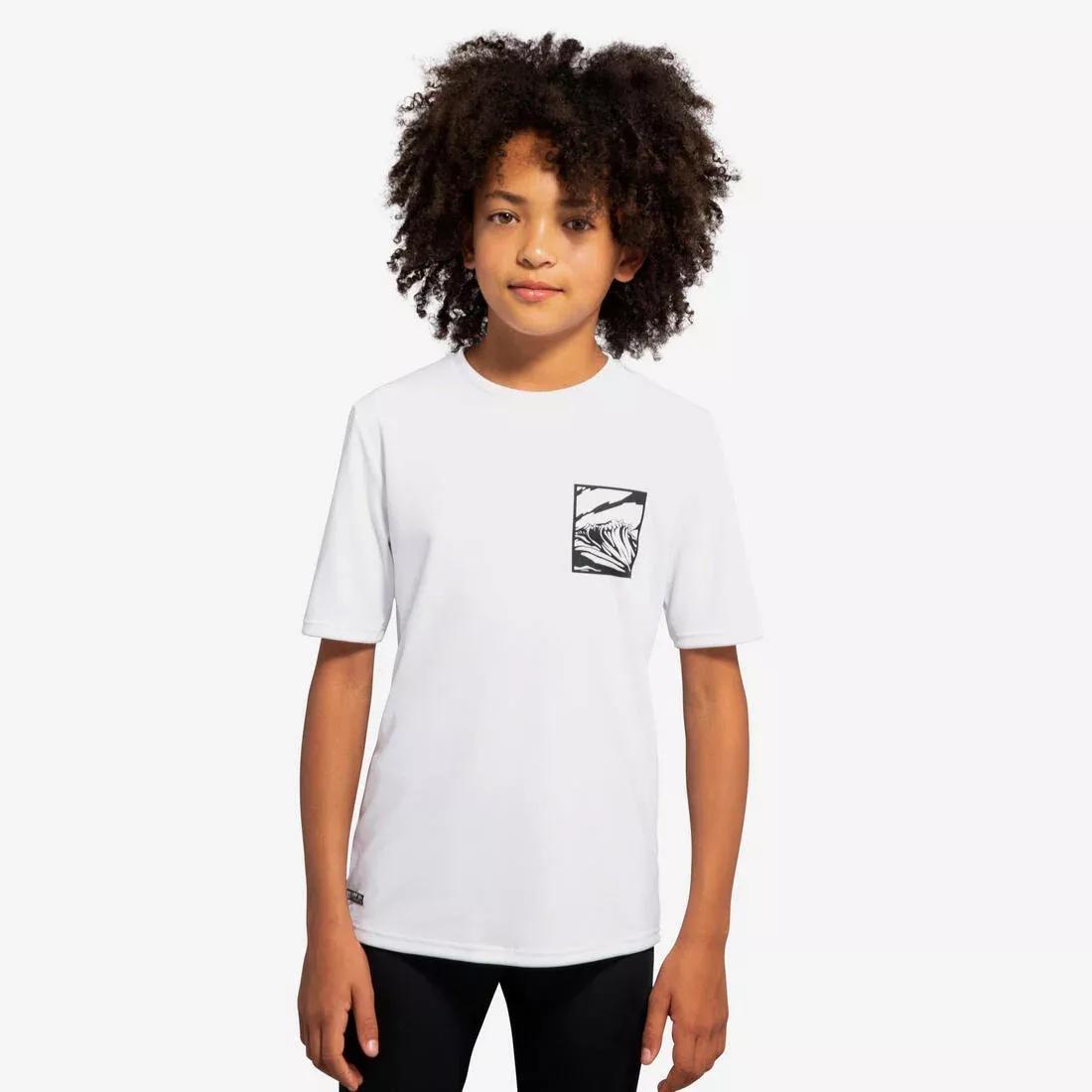 Kid's Surfing Skating T-Shirt, Black, No Color, large image number 2