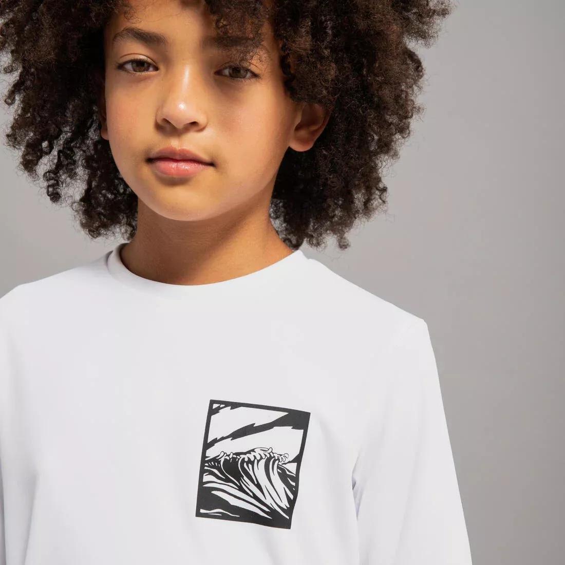 Kid's Surfing Skating T-Shirt, Black, No Color, large image number 6