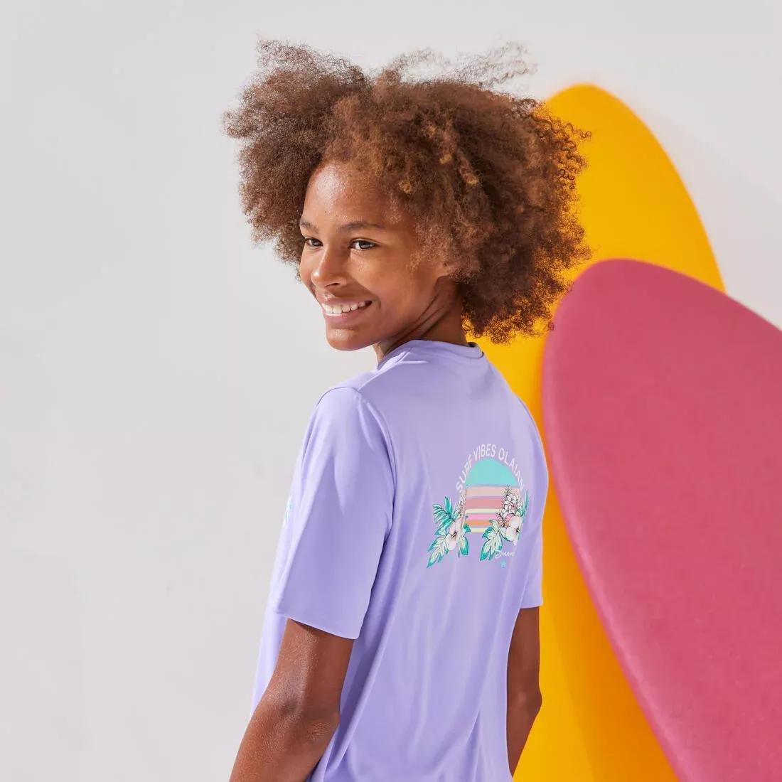 Kid's Surfing Skating T-Shirt, Black, No Color, large image number 12