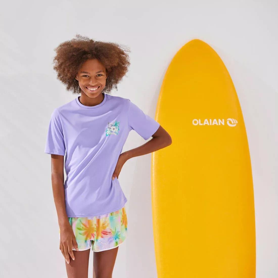 Kid's Surfing Skating T-Shirt, Black, No Color, large image number 13
