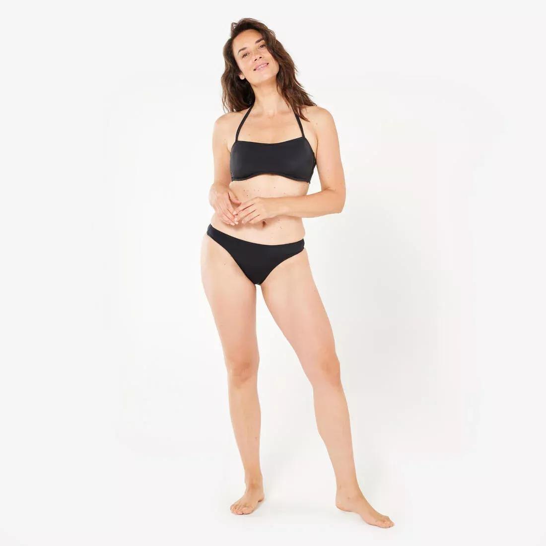 square-cut swimsuit top with detachable pads, Black, No Color, large image number 1