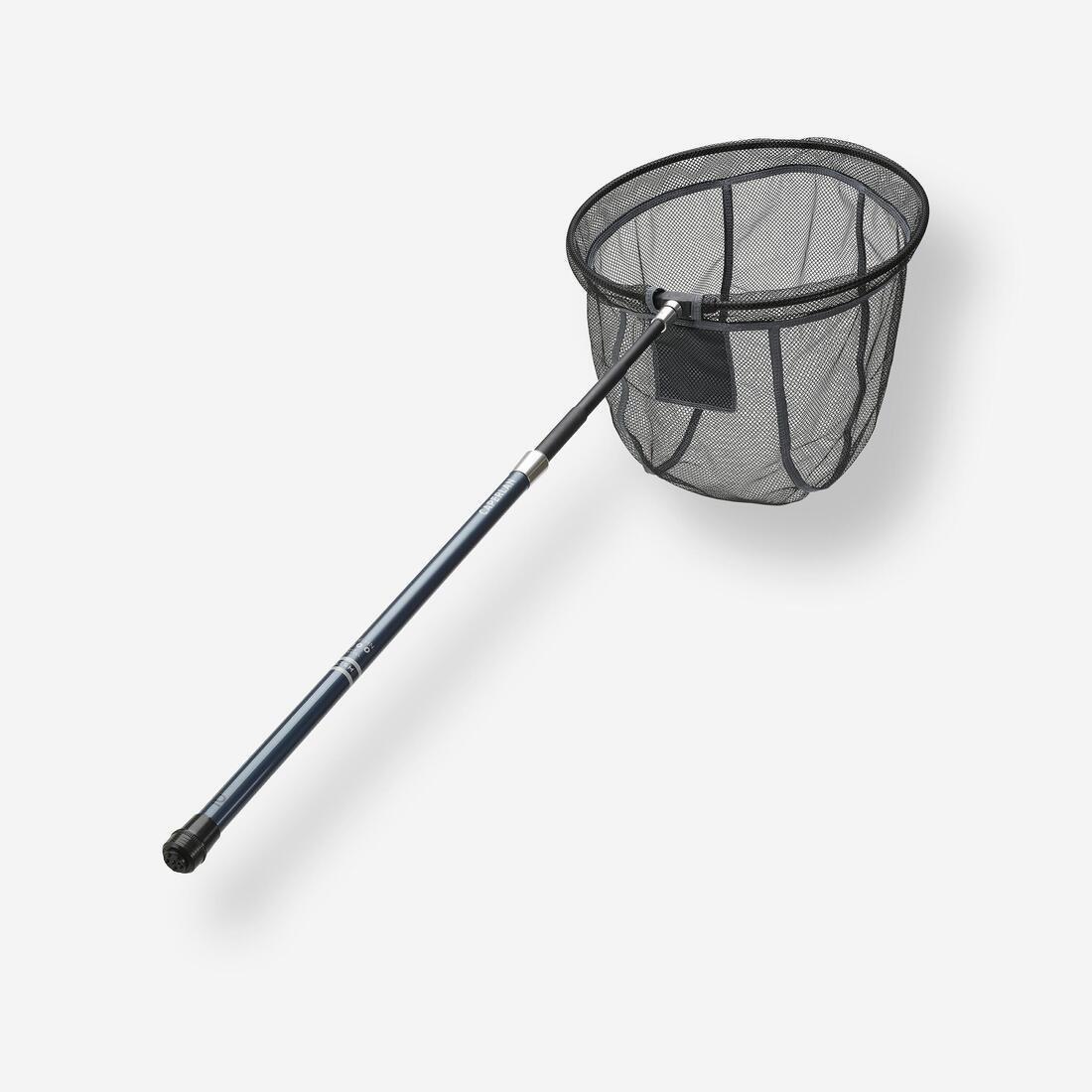 TELESCOPIC HANDLE + LANDING NET HEAD FOR LEARNING TO FISH FOR WHITEFISH, Black, No Color, medium