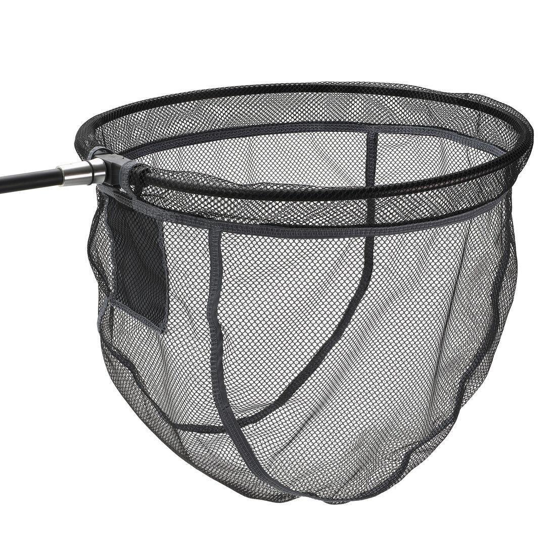 TELESCOPIC HANDLE + LANDING NET HEAD FOR LEARNING TO FISH FOR WHITEFISH, Black, No Color, medium