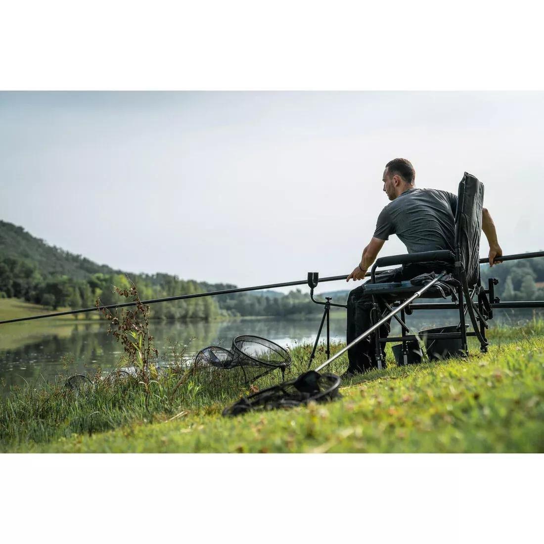 TELESCOPIC HANDLE + LANDING NET HEAD FOR LEARNING TO FISH FOR WHITEFISH, Black, No Color, large image number 8