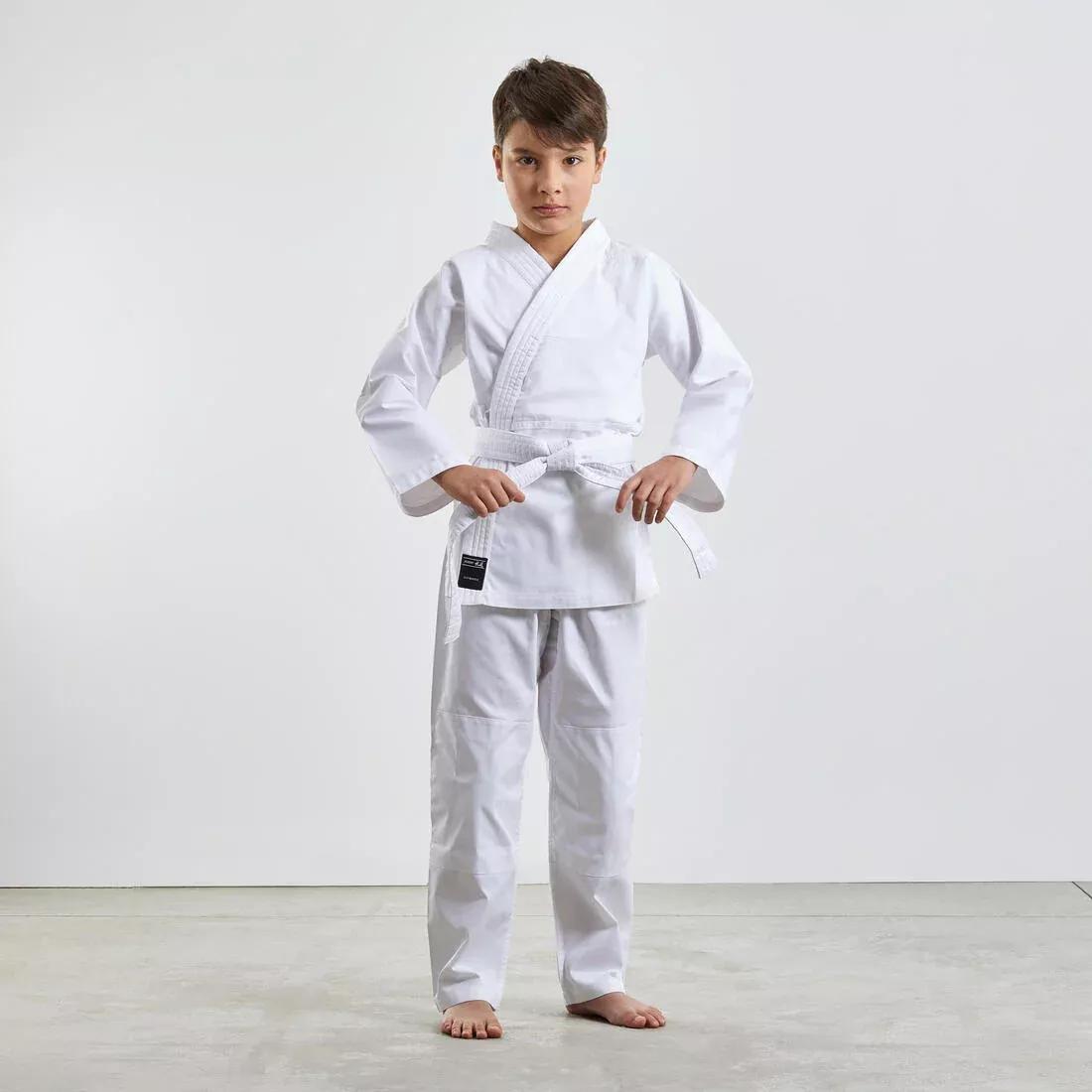Kids Judo Uniform 100, White, No Color, large image number 0