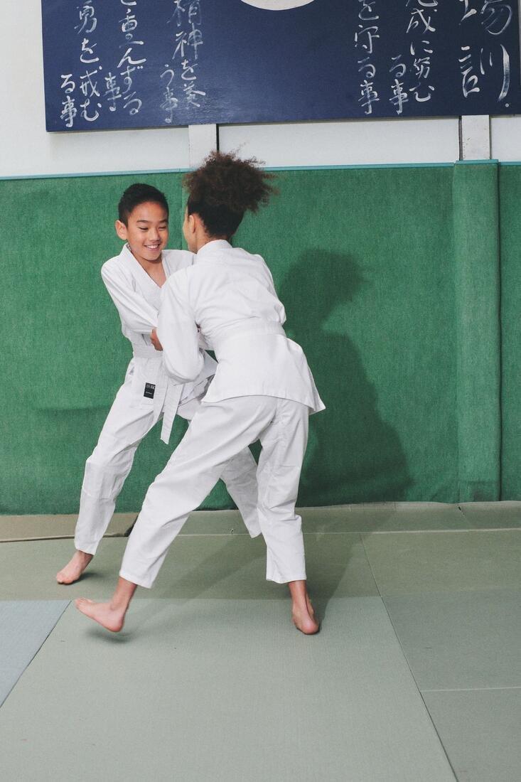 Kids Judo Uniform 100, White, No Color, large image number 6