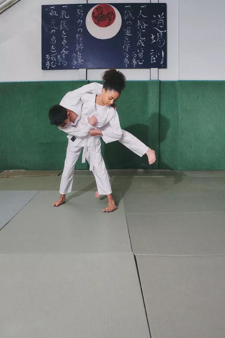 Kids Judo Uniform 100, White, No Color, large image number 7