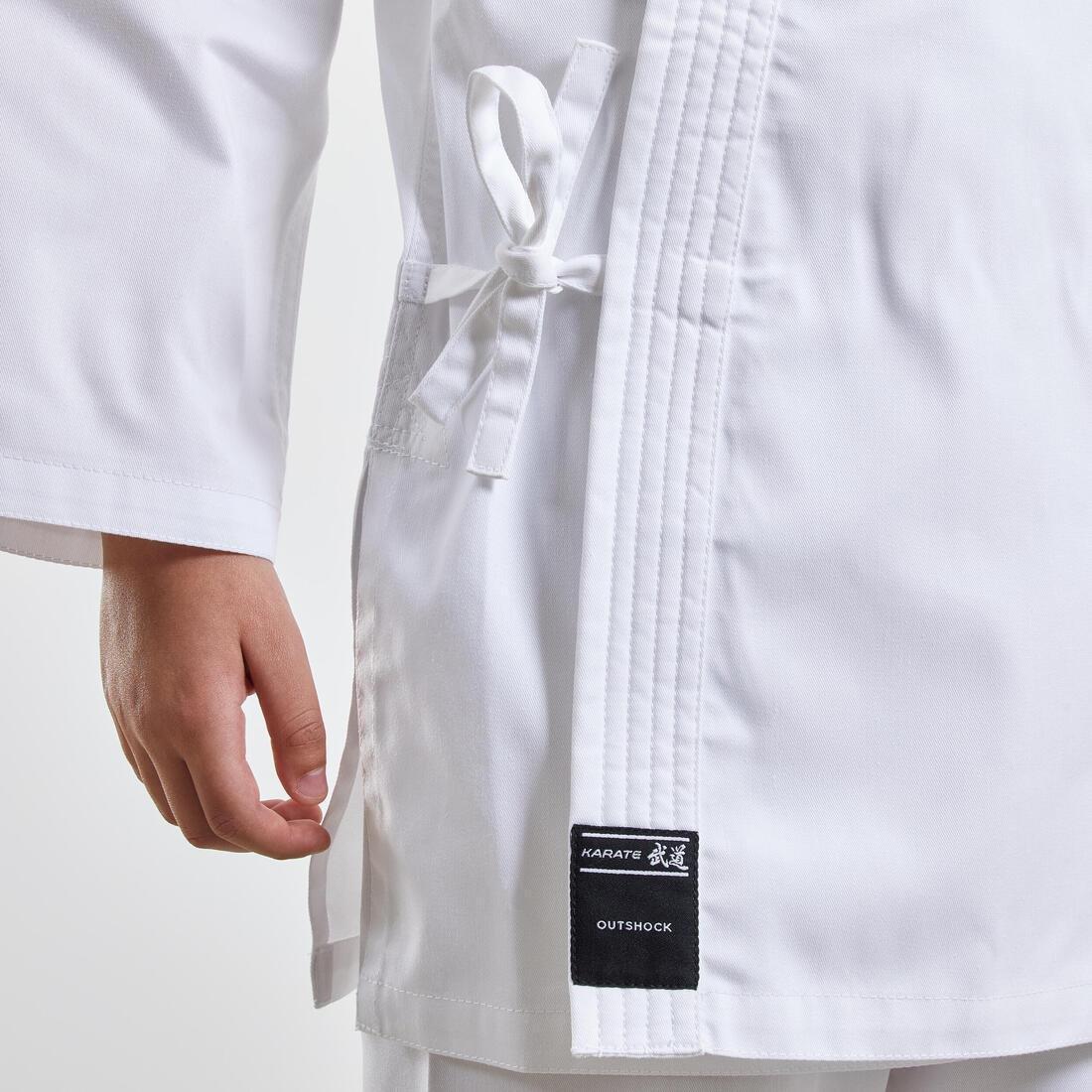 Kids Unisex Karate Uniform - 100, White, , large image number 3