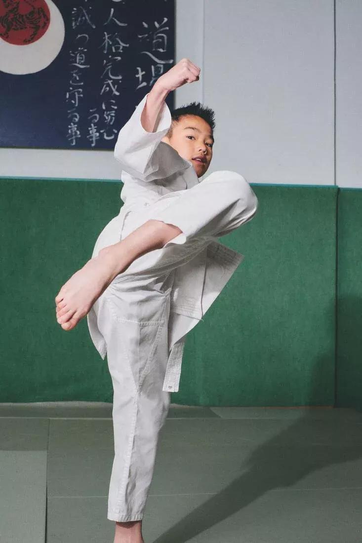 Kids Unisex Karate Uniform - 100, White, , large image number 6