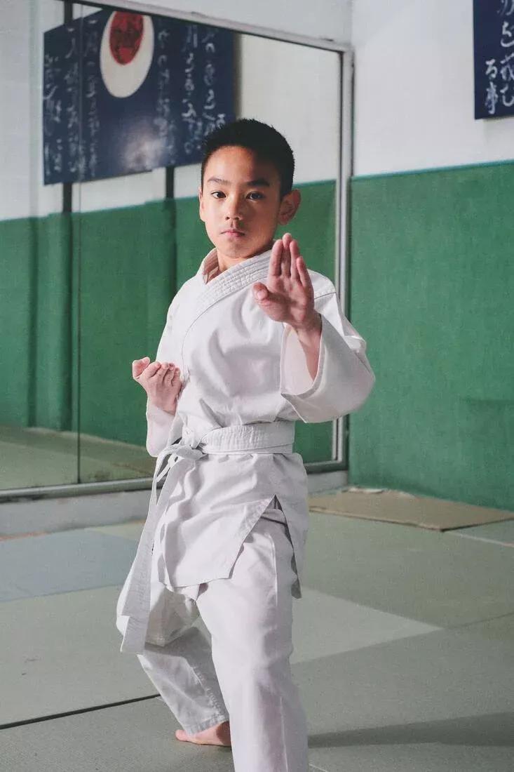 Kids Unisex Karate Uniform - 100, White, , large image number 9