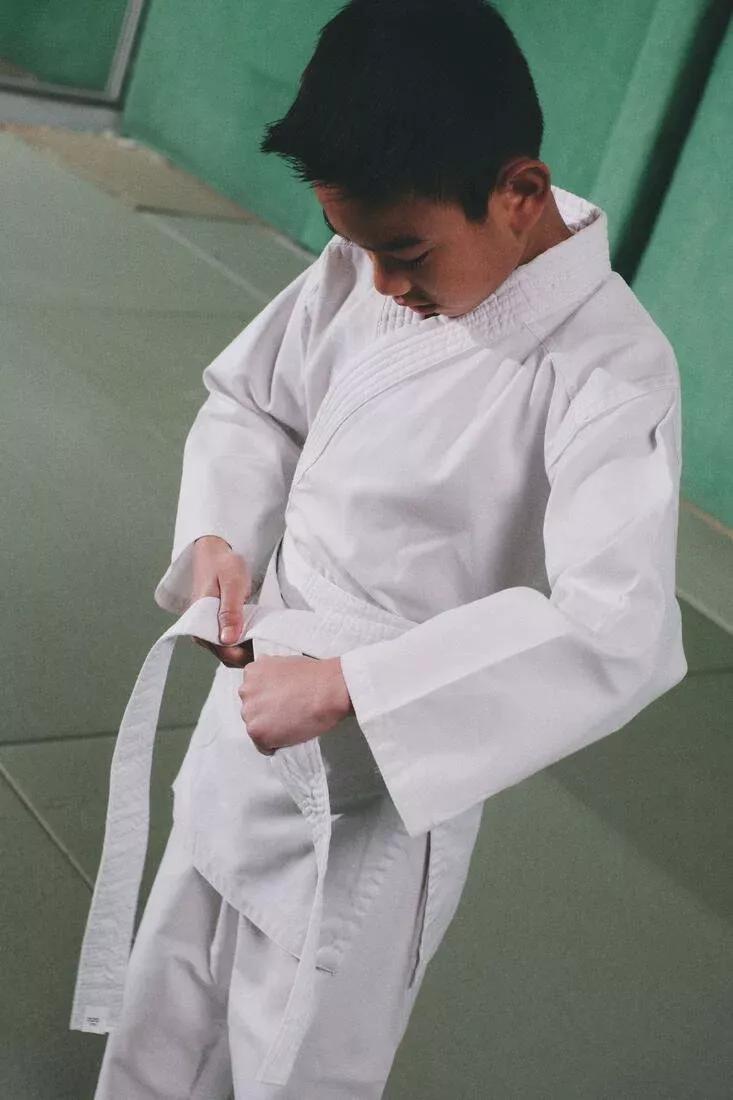 Kids Unisex Karate Uniform - 100, White, , large image number 11