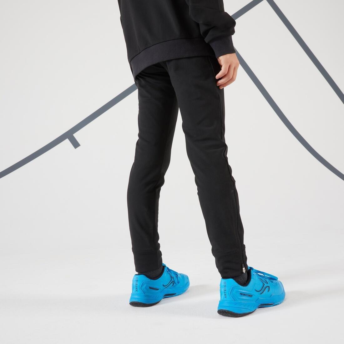 Kids Boys Tennis Bottoms - Tpa500, Black, No Color, large image number 4