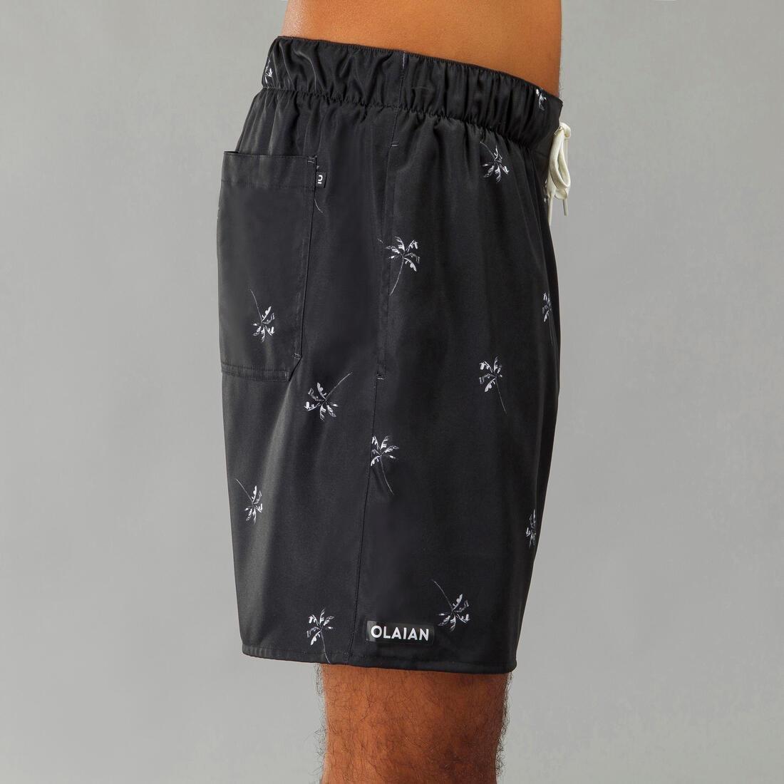 Men's Standard Boardshorts 100, Black, , large image number 5