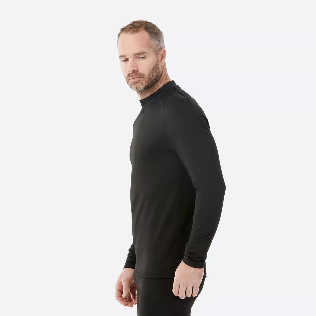 Men Thermal Ski Base Layer Top - Bl 500, Black, , large image number 1