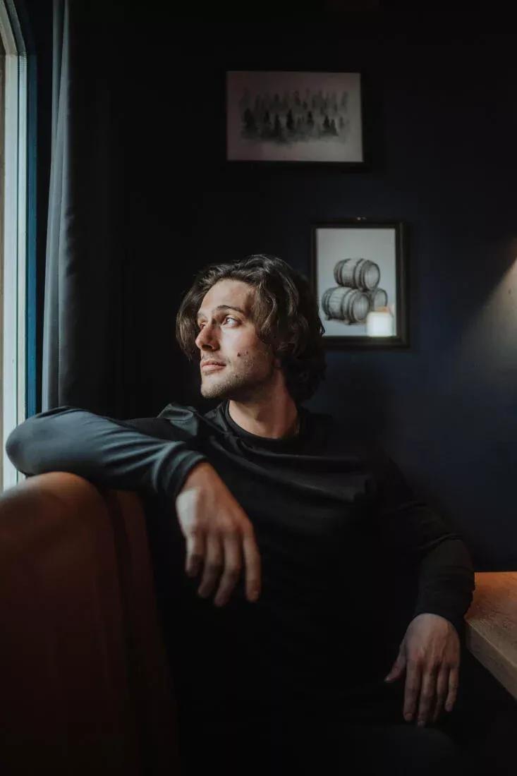 Men Thermal Ski Base Layer Top - Bl 500, Black, No Color, large image number 5