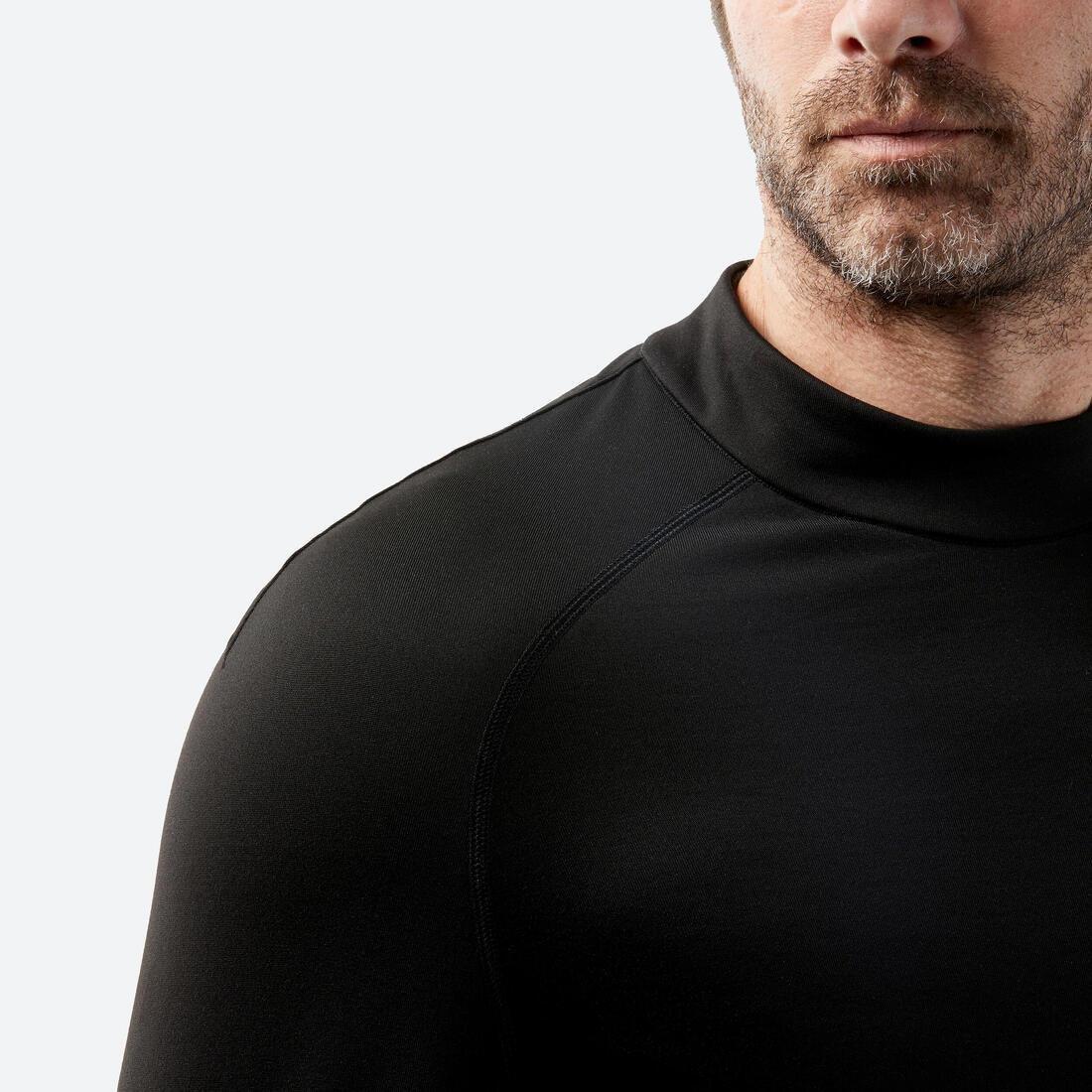 Men Thermal Ski Base Layer Top - Bl 500, Black, No Color, large image number 14