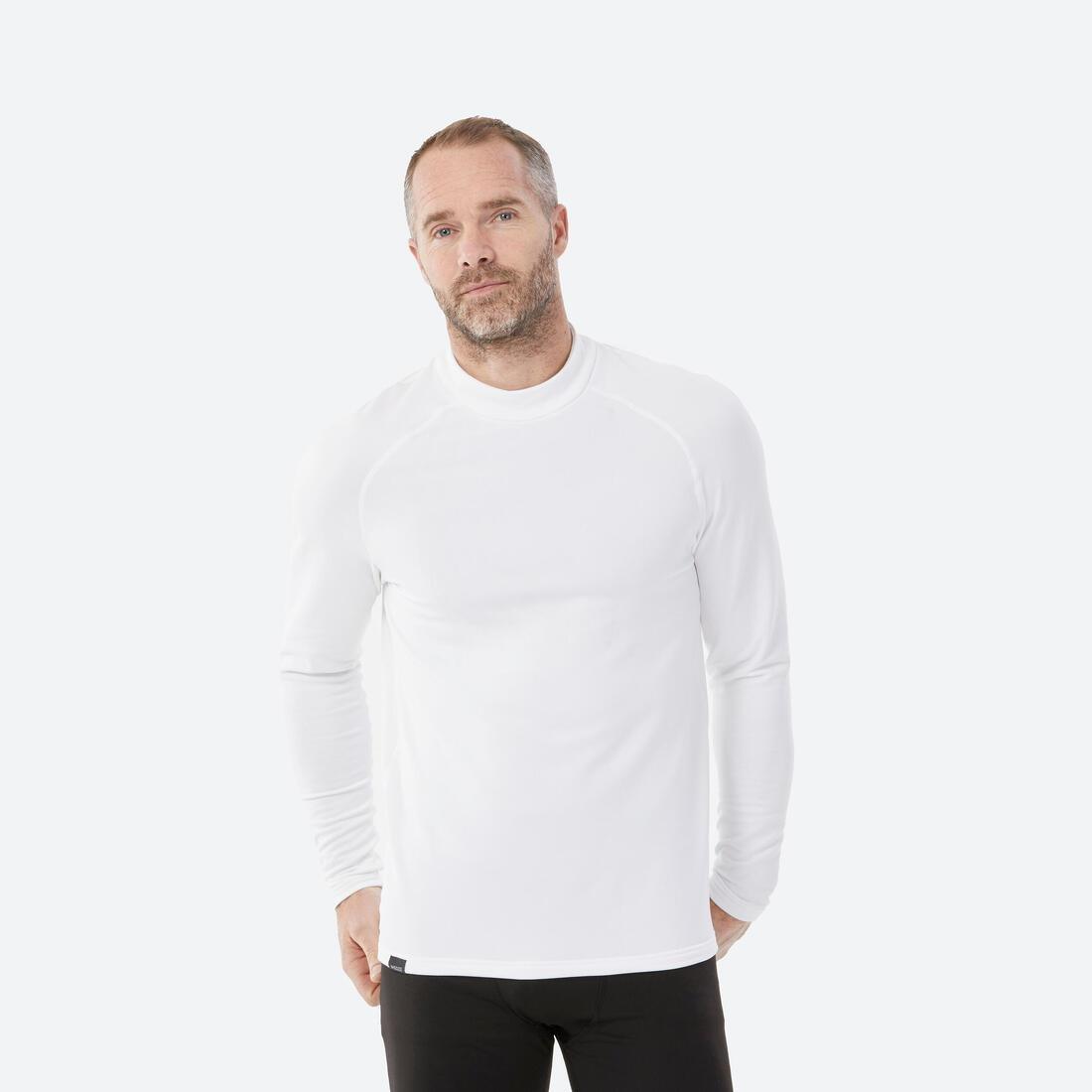 Men Thermal Ski Base Layer Top - Bl 500, Snow White, , medium