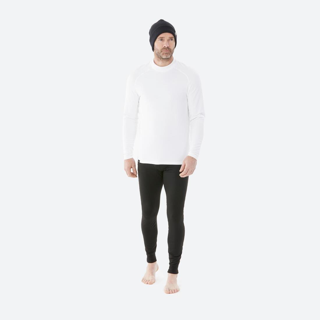 Men Thermal Ski Base Layer Top - Bl 500, Snow White, , large image number 3