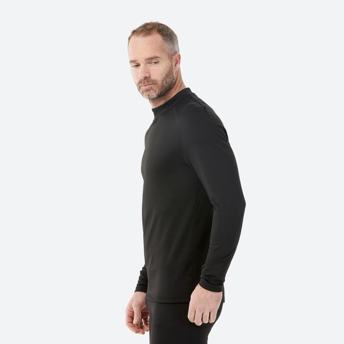 Men Thermal Ski Base Layer Top - Bl 500, Snow White, , large image number 5