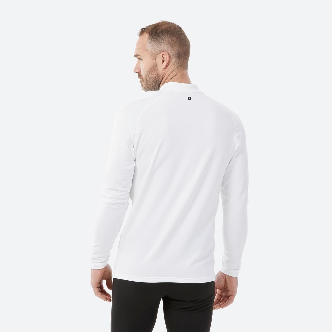 Men Thermal Ski Base Layer Top - Bl 500, Snow White, , large image number 12