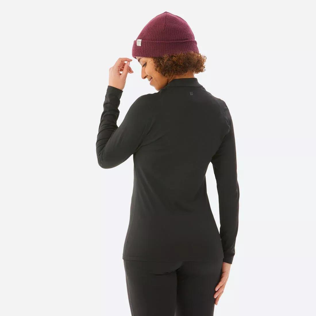 Women Thermal Base Layer Ski Top - Bl 500, Black, , large image number 13