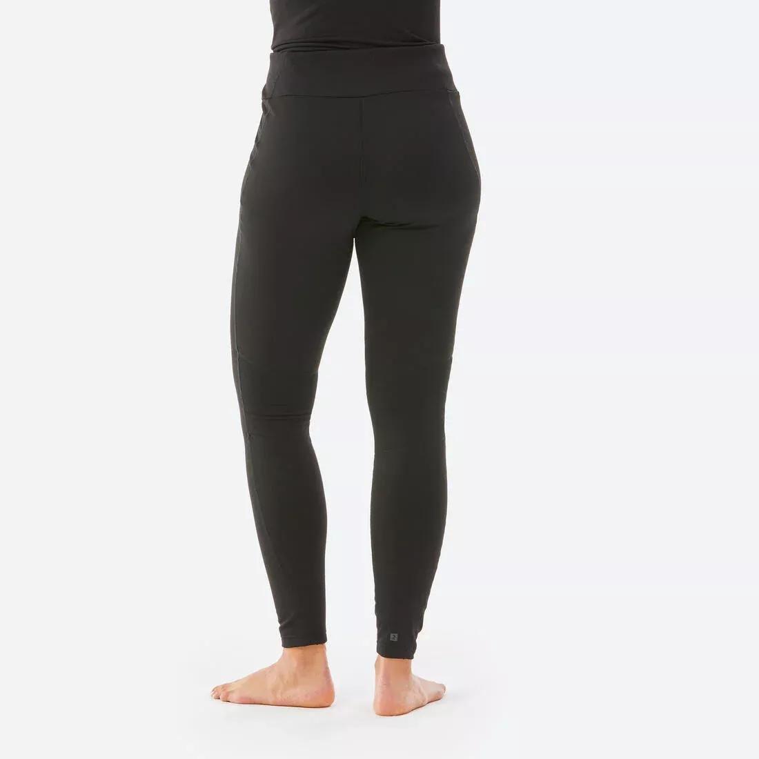 Women Ski Base Layer Bottoms - Bl 500, Black, , large image number 2