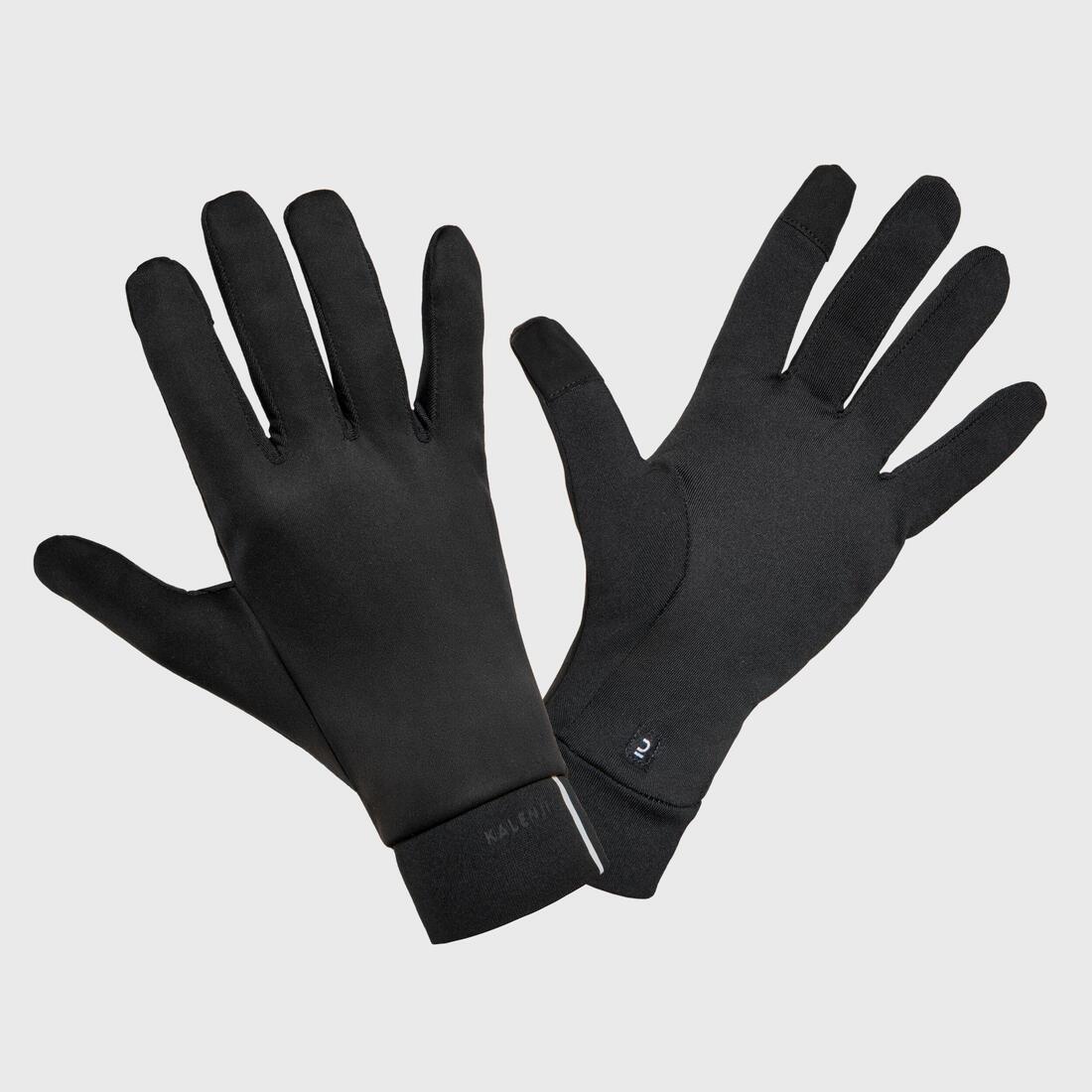 Adults Running Gloves - Run 500 Series, Black, No Color, large image number 5