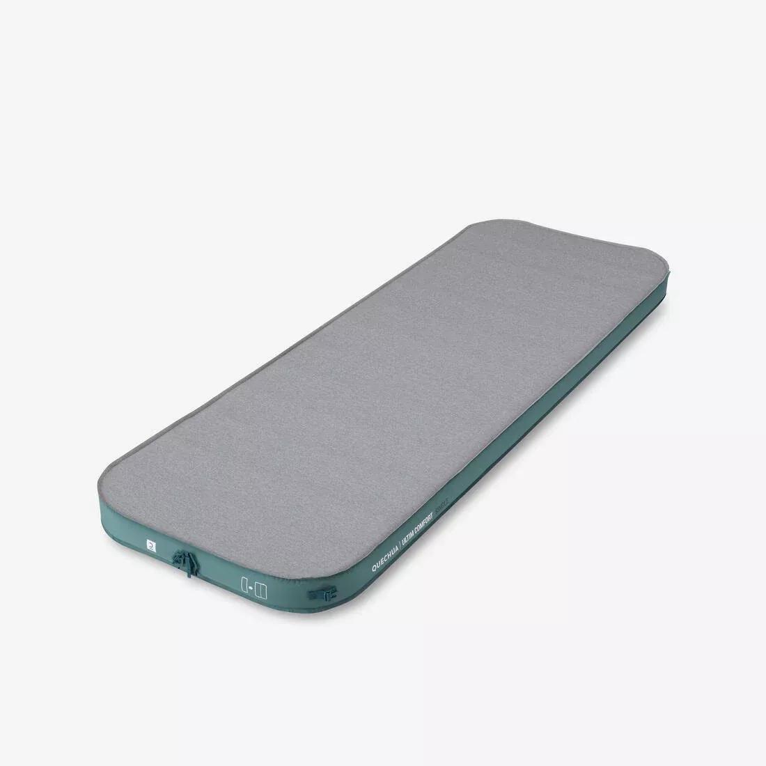 QUECHUA - Inflatable Camping Mattress - Ultim Comfort 70 Cm - 1 Person, Grey