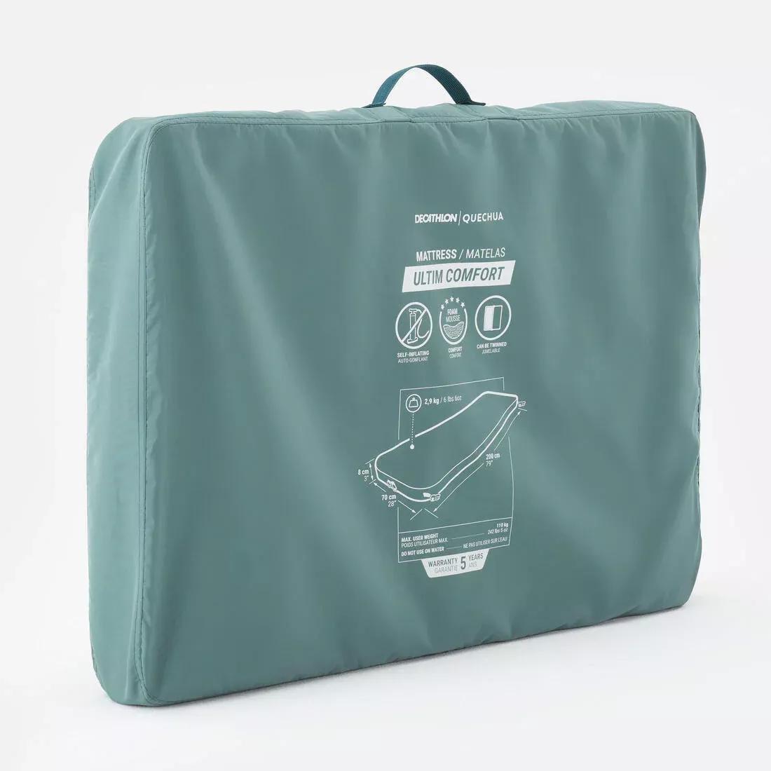 Inflatable Camping Mattress - Ultim Comfort 70 Cm - 1 Person, Grey, No Color, large image number 4