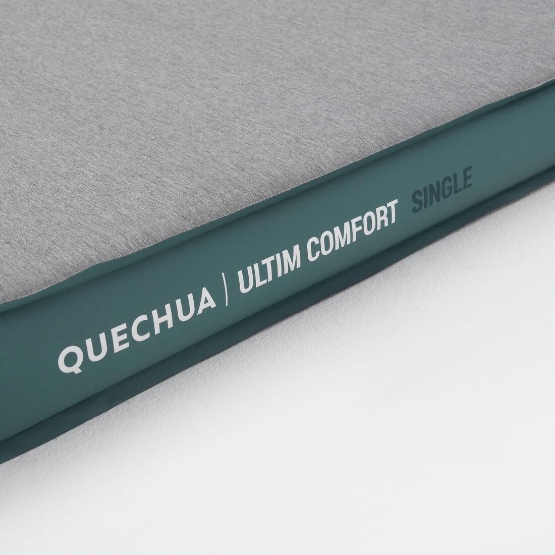 QUECHUA - Inflatable Camping Mattress - Ultim Comfort 70 Cm - 1 Person, Grey