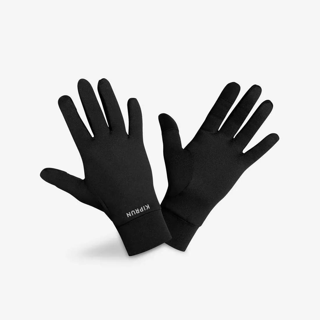 Unisex Touchscreen Running Gloves - Warm 100 V2, Black, , large image number 0