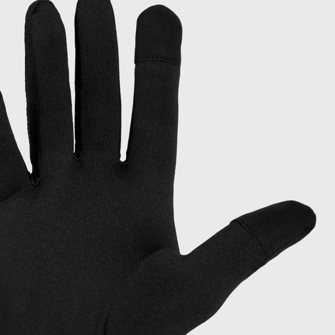 Unisex Touchscreen Running Gloves - Warm 100 V2, Black, , large image number 1