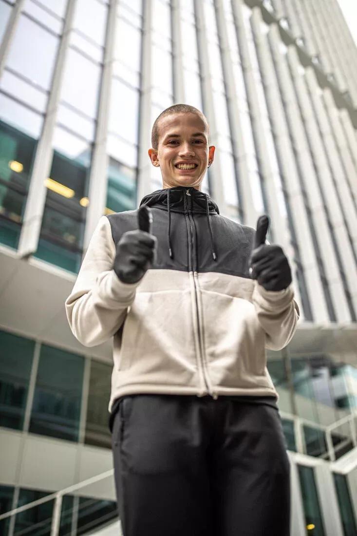 Unisex Touchscreen Running Gloves - Warm 100 V2, Black, No Color, large image number 8