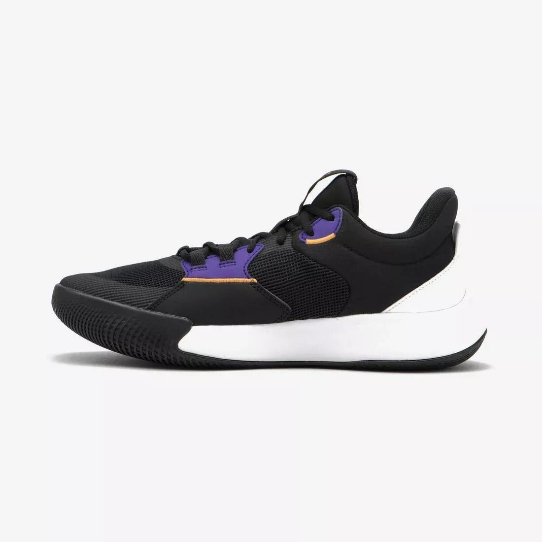 Adults Unisex Basketball Shoes - Fast 500 Low, Black, No Color, large image number 4