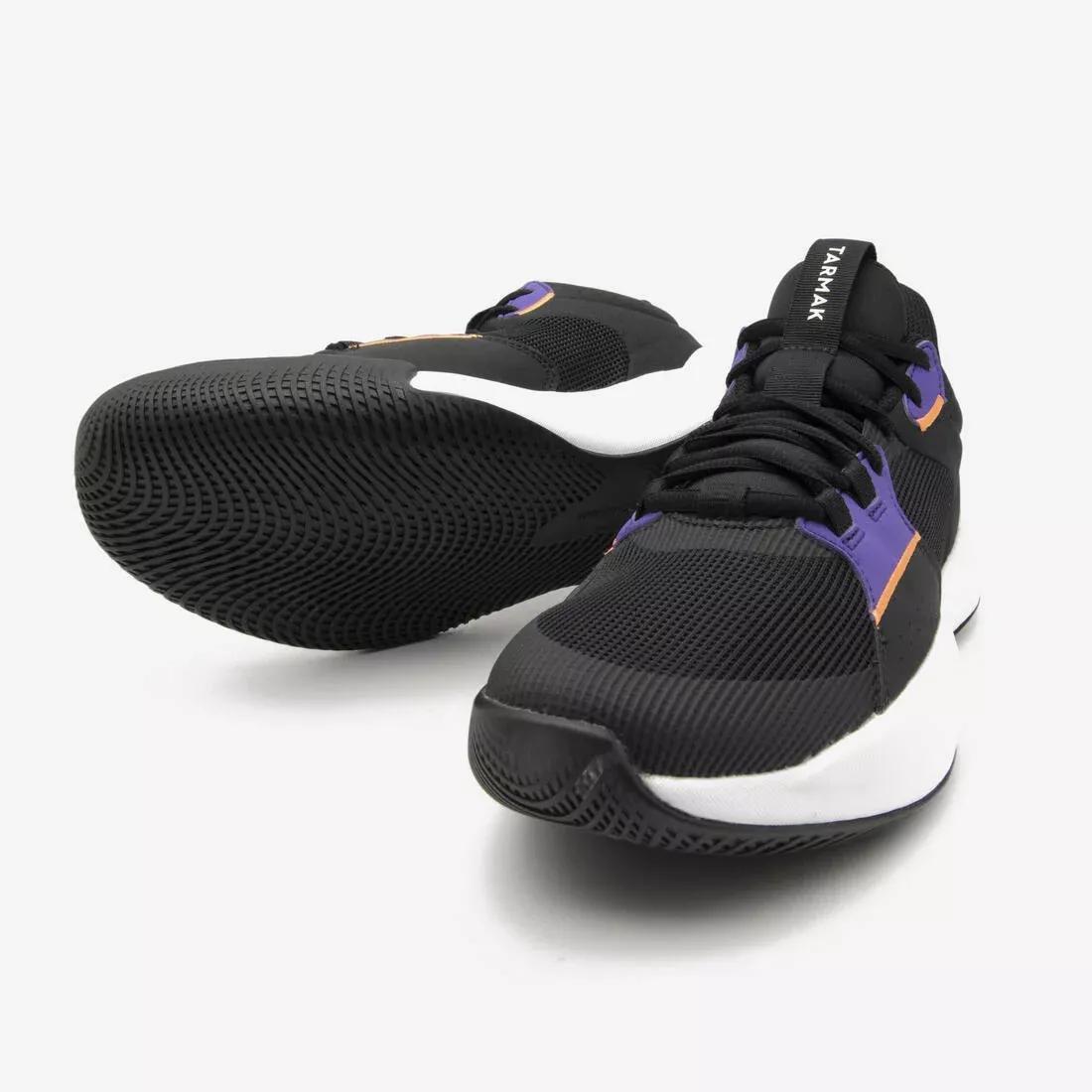 Adults Unisex Basketball Shoes - Fast 500 Low, Black, No Color, large image number 7
