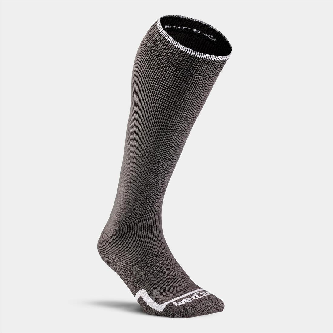 DEFAULT ADULT SKI AND SNOWBOARD SOCKS - 100 - GREY, , large image number 1