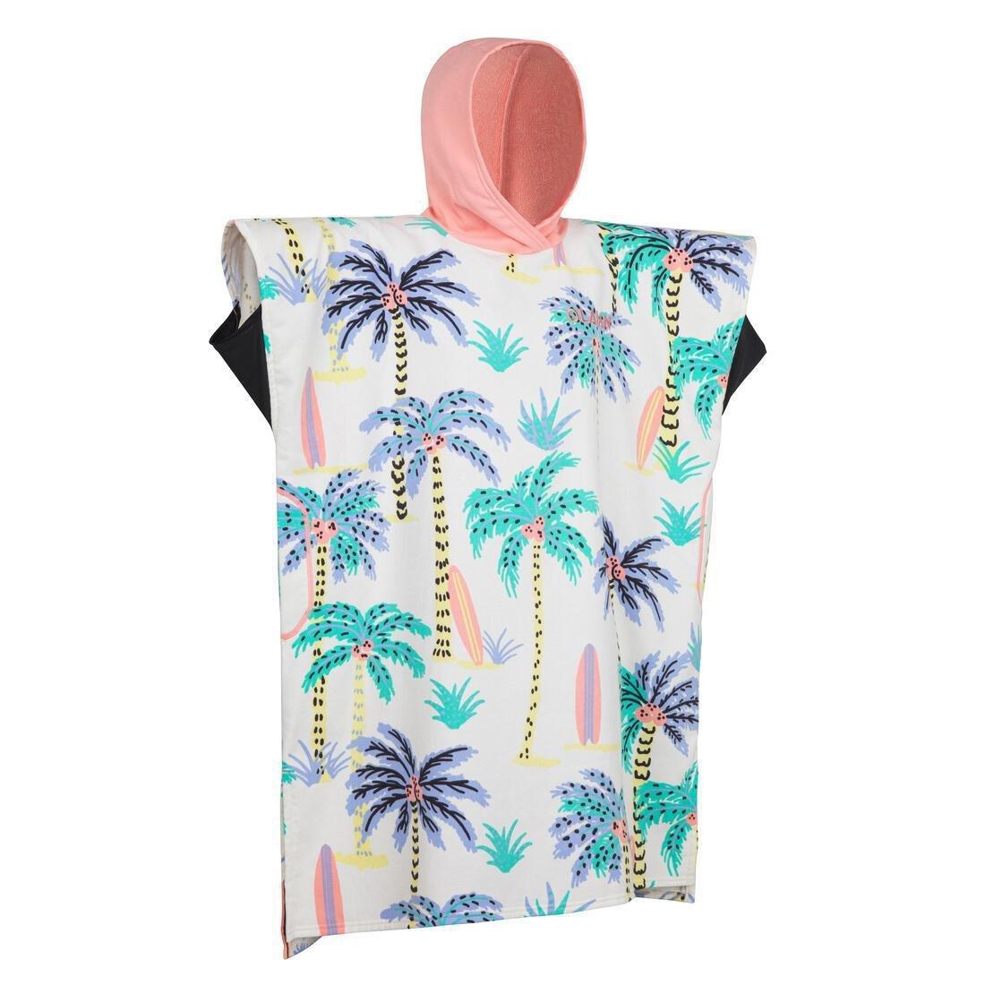 Kids Unisex Surf Poncho 550 (135 To 160 Cm) - Cali, White, No Color, large image number 0