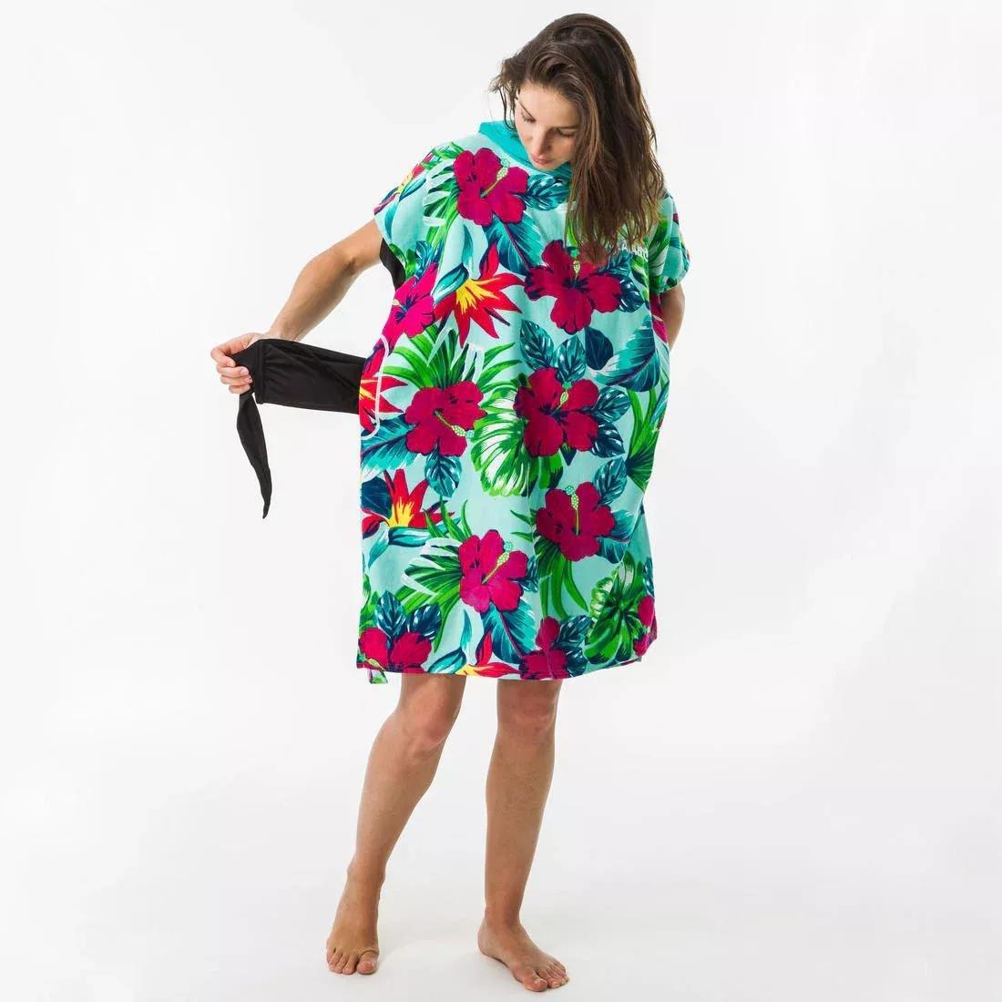 Kids Unisex Surf Poncho 550 (135 To 160 Cm) - Cali, White, No Color, large image number 8