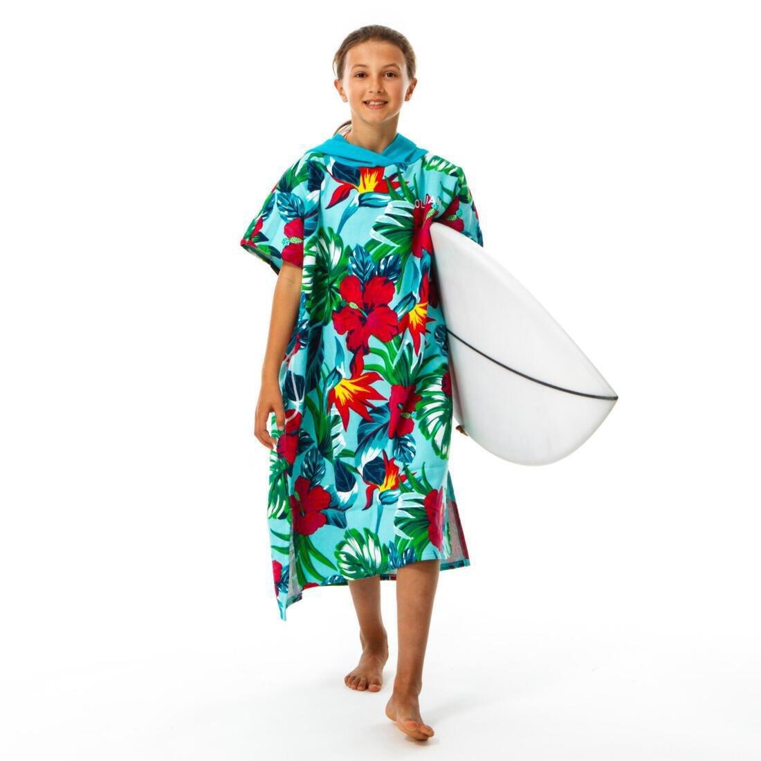 Kids Unisex Surf Poncho 550 (135 To 160 Cm) - Cali, White, No Color, large image number 11