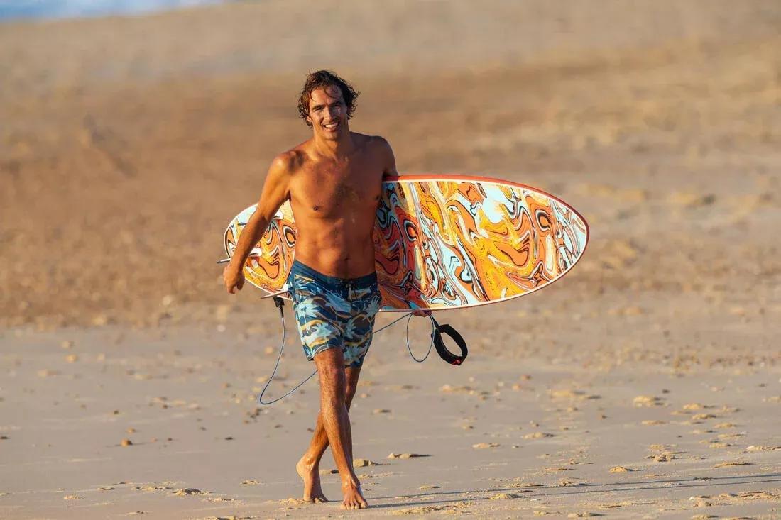 Men Boardshort Surf - 500, Blue, , large image number 5