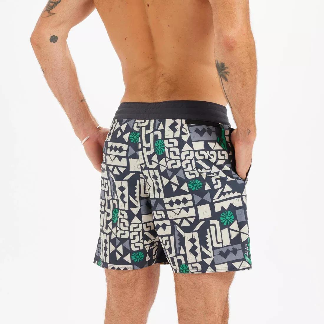 Men Boardshort Surf - 500, Blue, , large image number 8