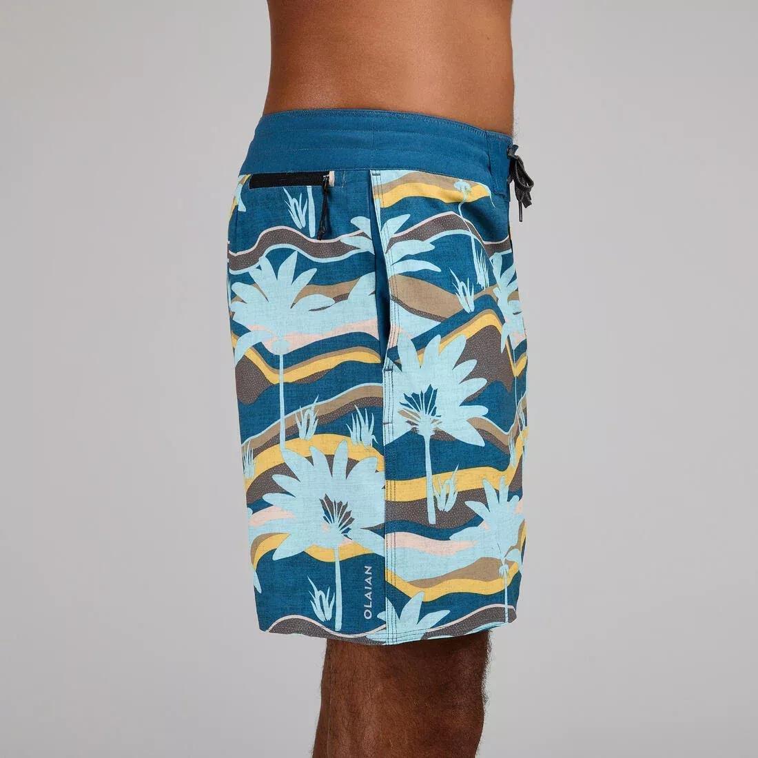 Men Boardshort Surf - 500, Blue, , large image number 13