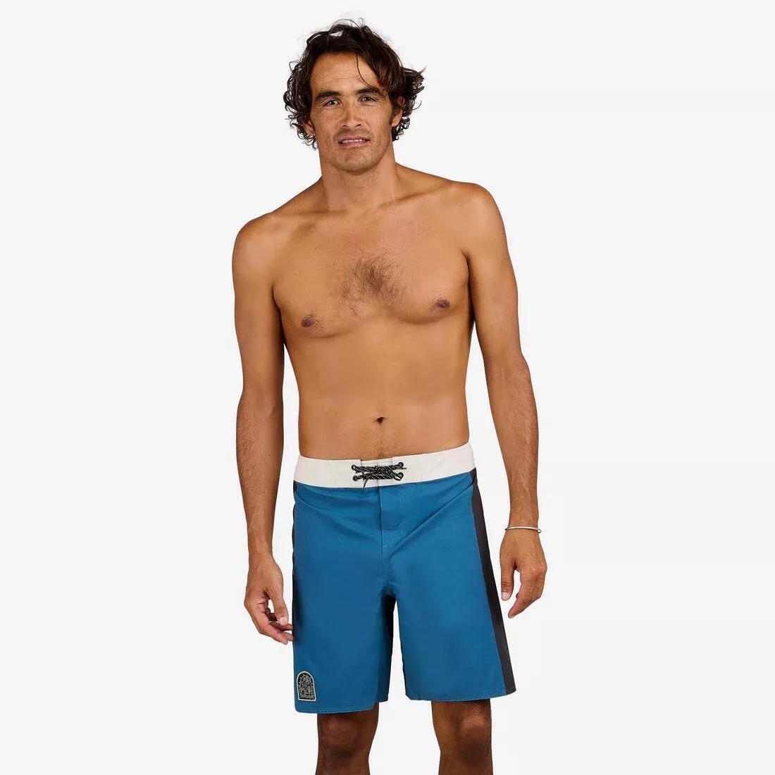 ASH KHAKI GREEN Boardshort surf 500 19 ALEX, , large image number 10