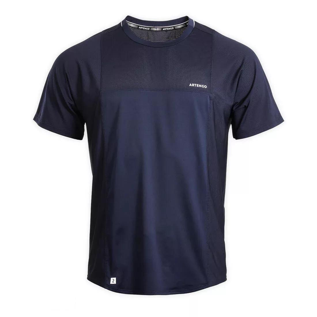 Men's Tennis T-Shirt, Asphalt Blue, No Color, medium