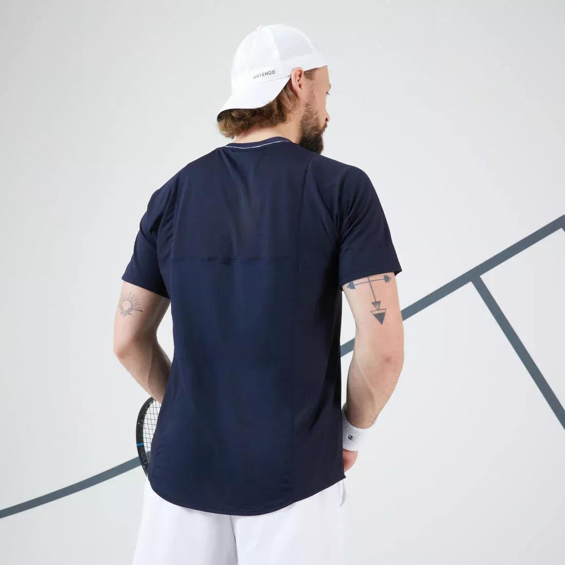 Men's Tennis T-Shirt, Asphalt Blue, , large image number 6